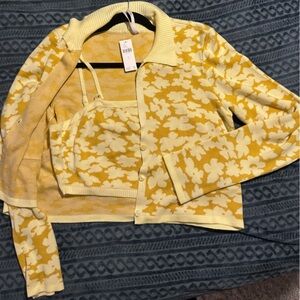 Two piece sweater combo. Cami and sweater. Size large
